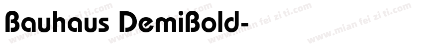 Bauhaus DemiBold字体转换